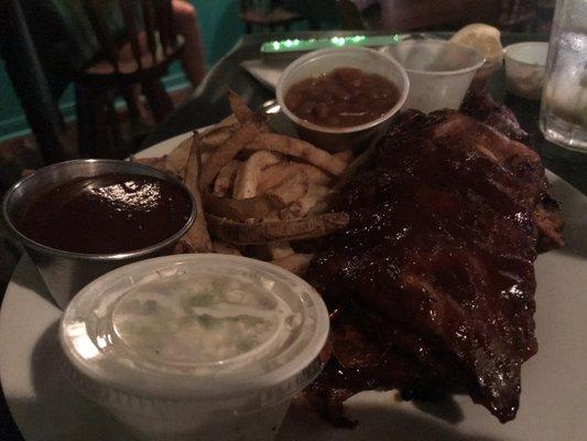 Baby back ribs special!