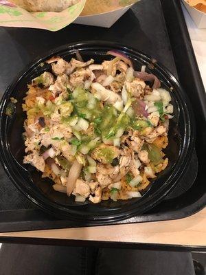 Baja chicken bowl