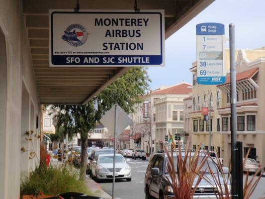 Monterey Airbus Station located downtown Monterey Calle Principal