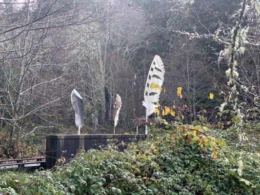 Feather sculpture