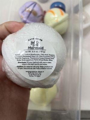 Kid section- mermaid bath bomb