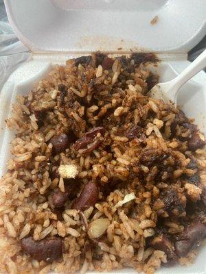 Rice&Peas with jerk sauce