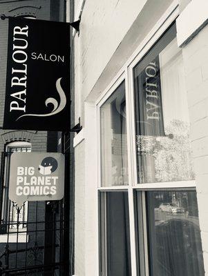 Our Exterior Signage at Parlour Salon DC