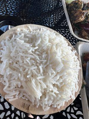 Plain white rice