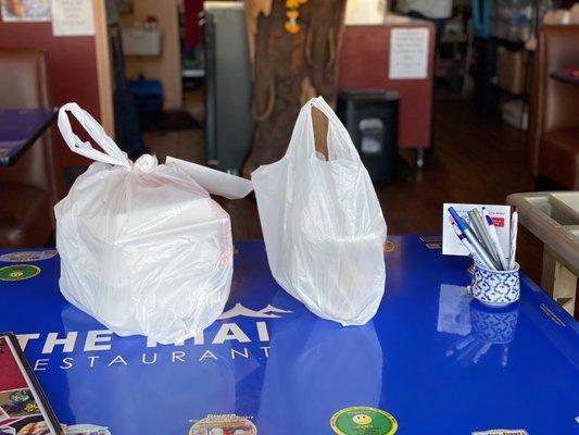 Great takeout set up