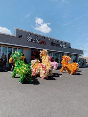 They had a lion dance for their grand opening