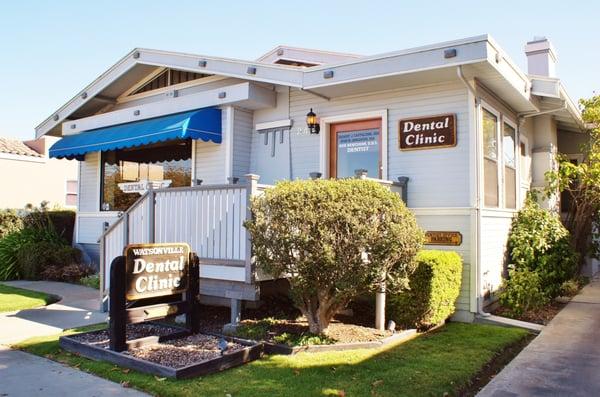 Welcome to our clean and comfortable office! There is plenty of parking (and wheelchair accessibility) in the back.