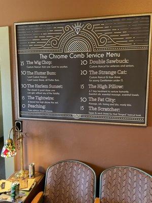 Service Menu