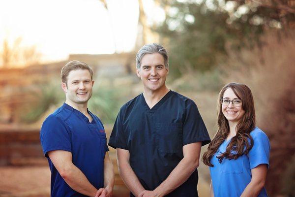 Dr. Matt, Dr. Zach, and Dr. Kelcey