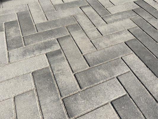 Herringbone pavers