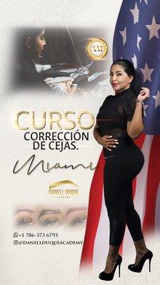 el mejor curso de Correccion de cejas. MIAMI