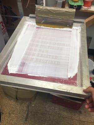 Custom Screen printing, ZERO screening fee, any possible size along with any possible color