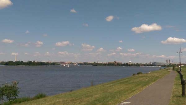 Great views of Washington DC from the base