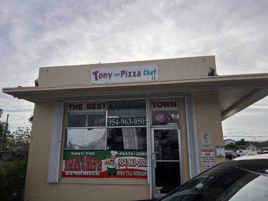 Tony the pizza chef          Pizza shop