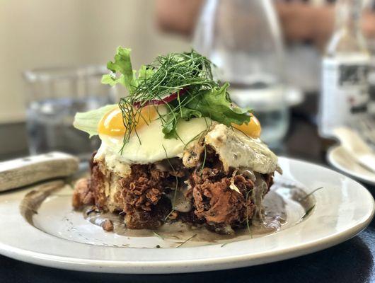 Southern Fried Chicken & Bread Pudding