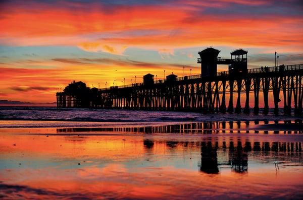 Sunset Oceanside Pier