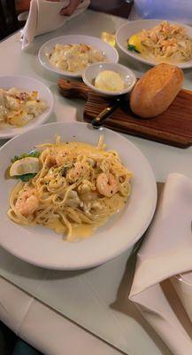 Shrimp and crab pasta.