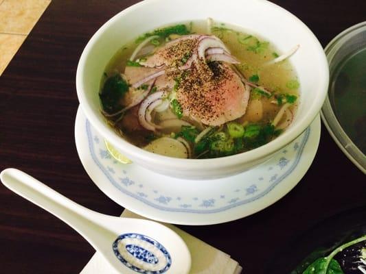 Small Pho with Ribeye steak slices.