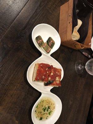 Complimentary Homemade bread and bruschetta bread