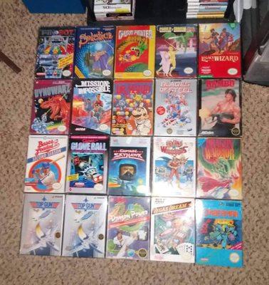 CIB NINTENDO NES VIDEO GAME LOT