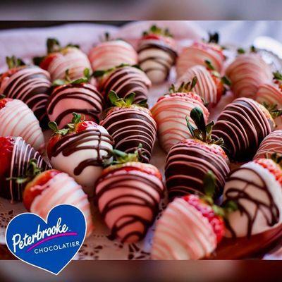 Tray of 24 Chocolate Dipped Strawberries (Available in milk, dark or white chocolate)