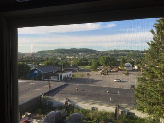 View of Canada from 3rd floor restaurant.