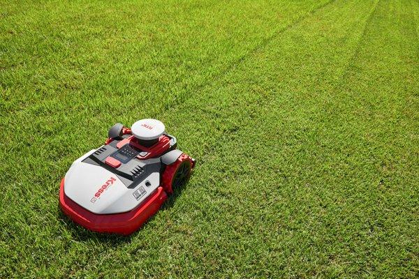 A Kress automated robotic mower at work!