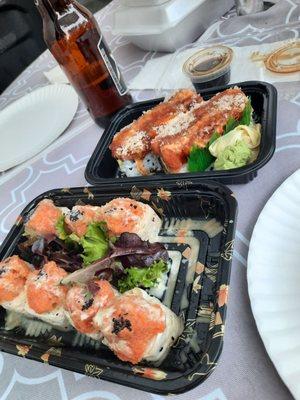 Paradise Roll and Crazy Tuna.  Both are outstanding