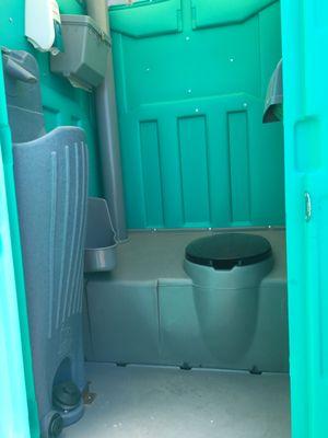 For our customers convenience we also have Portable toilets that have sinks inside. The sinks are replenished with 12 gal. of fresh water