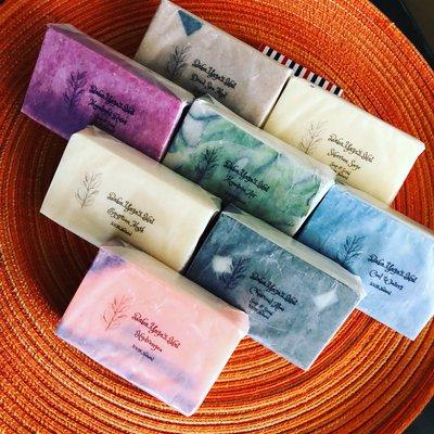 We carry a wide selection of all natural soaps and scrubs! From Lavender to Dead Sea Mud and more, try some today!