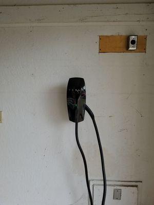 Tesla hardwired car charger installed by JMK Electric