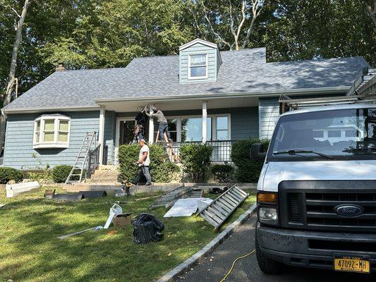 New roof and siding