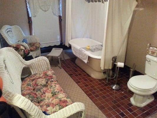 One of the fancy bathrooms. We booked the suite.