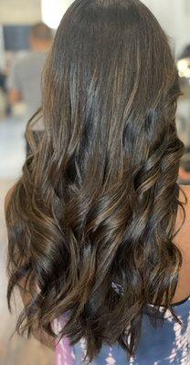 Dark shade balayage