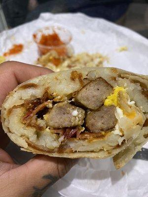 "Breakfast burrito"