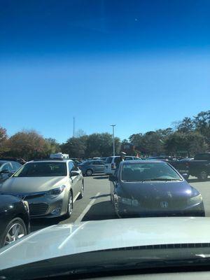 Curbside pickup life!  Somebody who is not doing curbside has parked in the curbside space. :-(