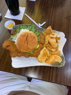 Breaded Pork Tenderloin Sandwich!