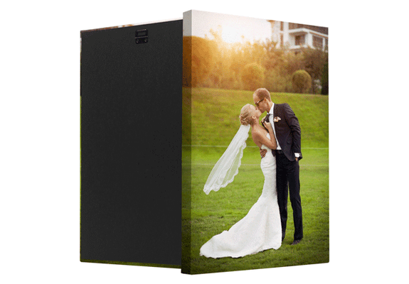 16"x20" Canvas Gallery Wrap, front and back view, from CG Pro Prints