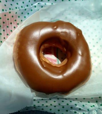 Maple iced Krispy Kreme doughnut!