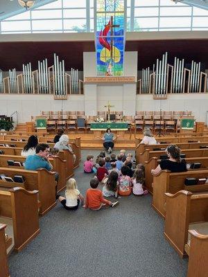 Weekly Chapel Time in the Sanctuary!