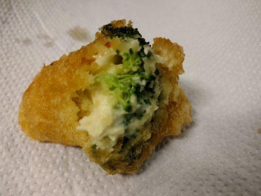 Uncooked tempura