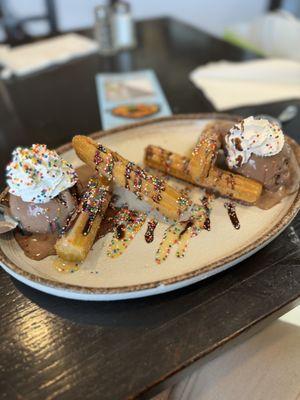 Churros and Ice Cream