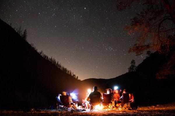 Camp out under the stars along the river in the Tuolumne River canyon.