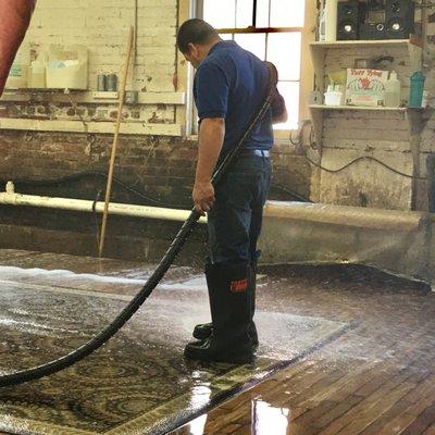 Your rug can't live long if you don't treat them right. At Princeton Rug Gallery we power wash your rugs deeply without any surprises.