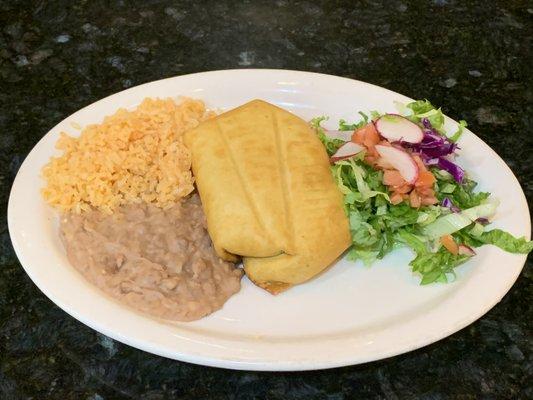 chimichanga plate