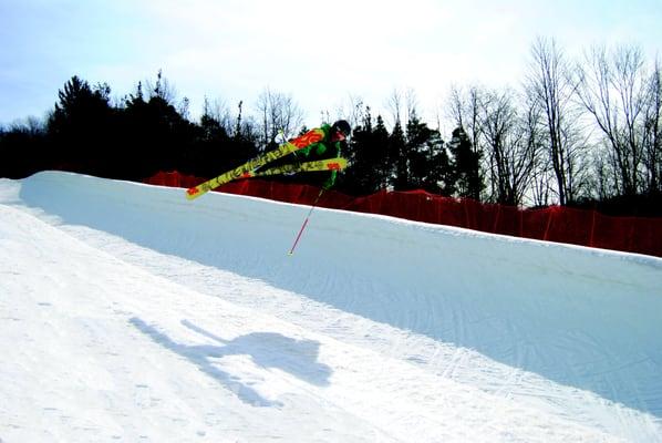 Boosting out of the HoliMont pipe