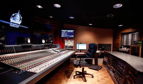 Studio A Control Room ft. our Neve V/R 60 Analog Console