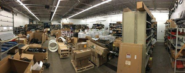 Huge parts inventory