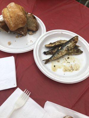 Portuguese Festival - sardines & bread