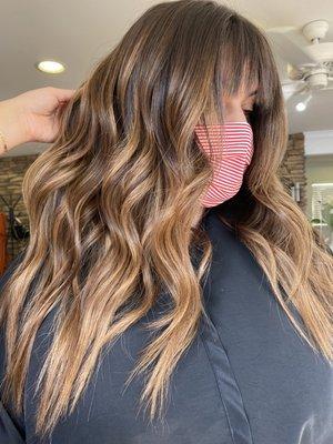 Warm balayage